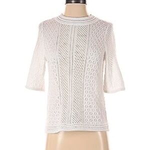 RyeGrass Crochet Knit Open Sweater S
